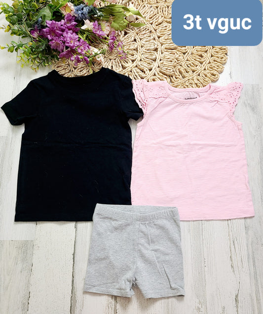 black pink gray basics