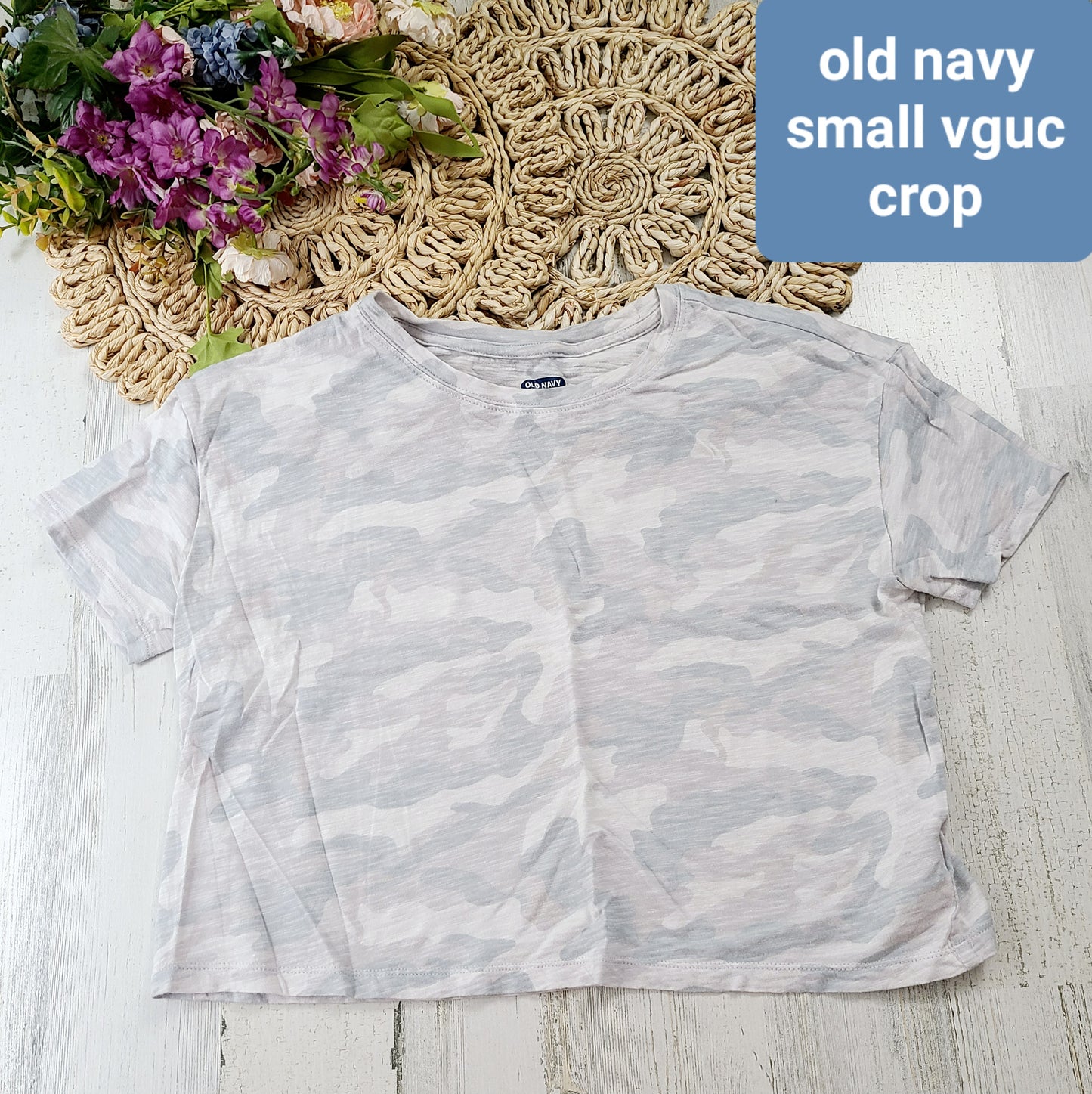 light gray camo crop old navy