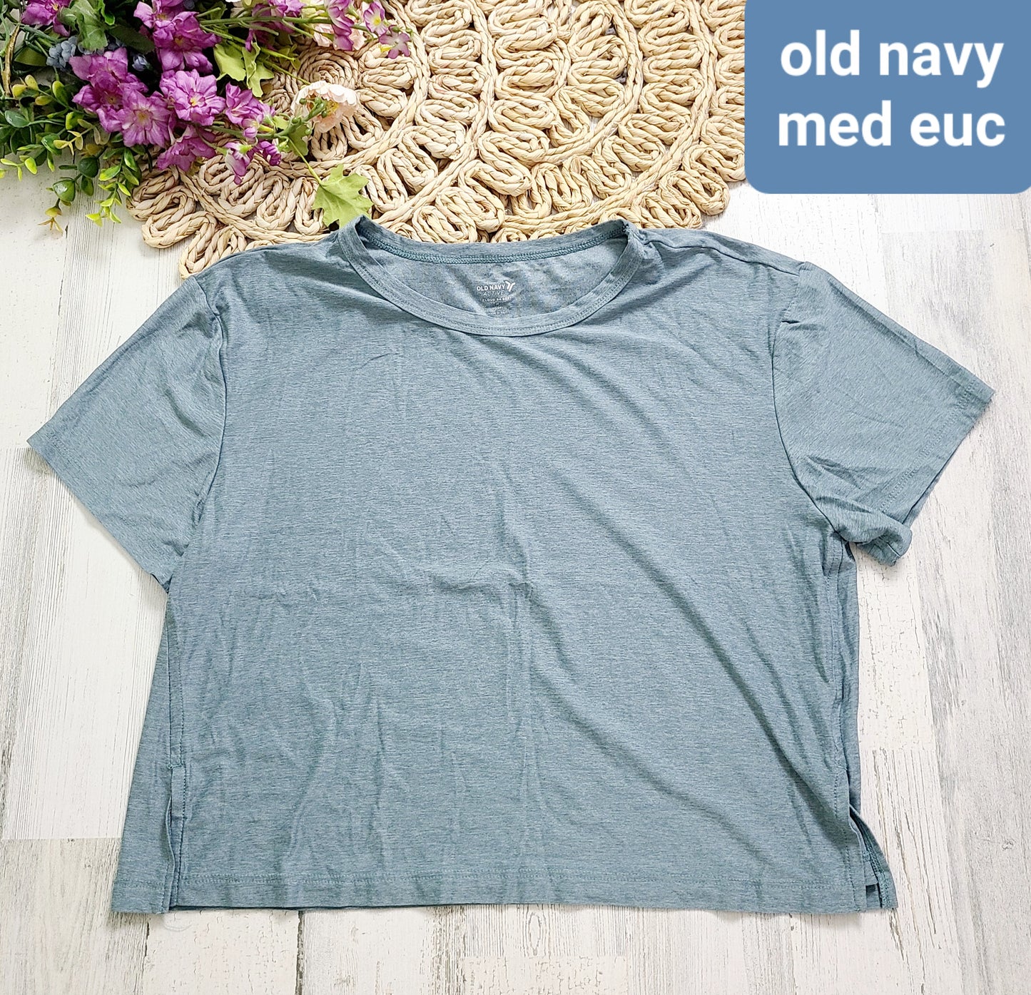 old navy blue boxy tee medium
