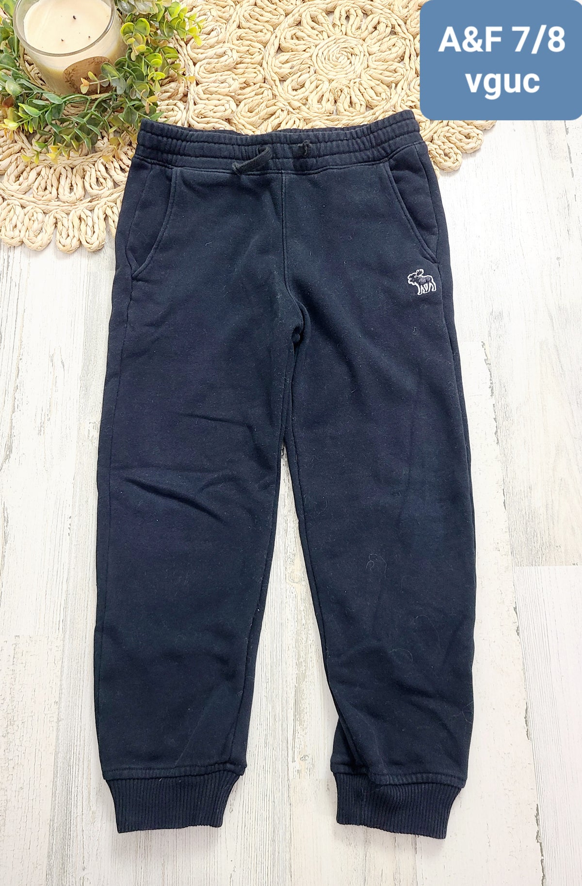 black a&f joggers boys