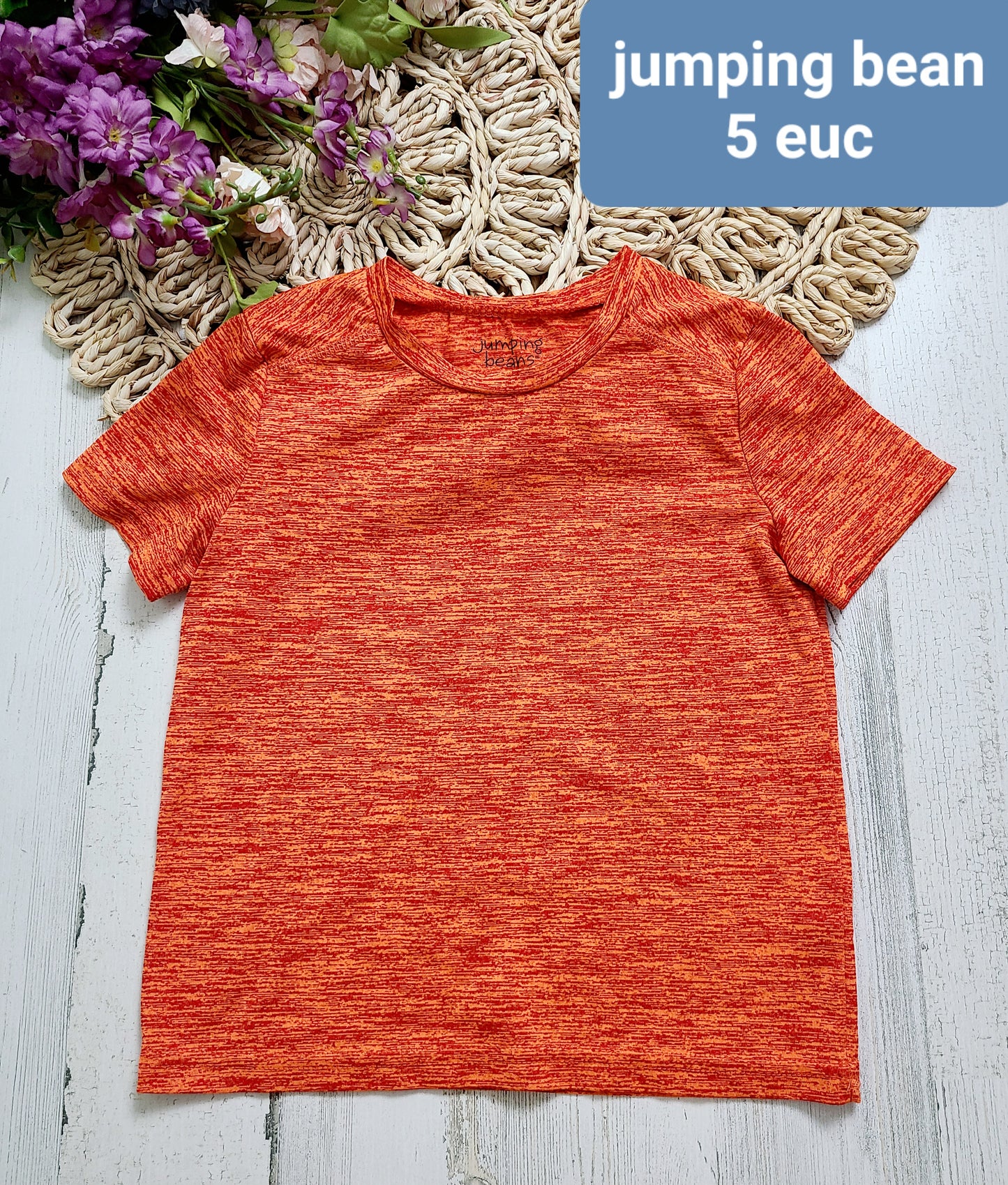 orange heather jumping beans boys tee