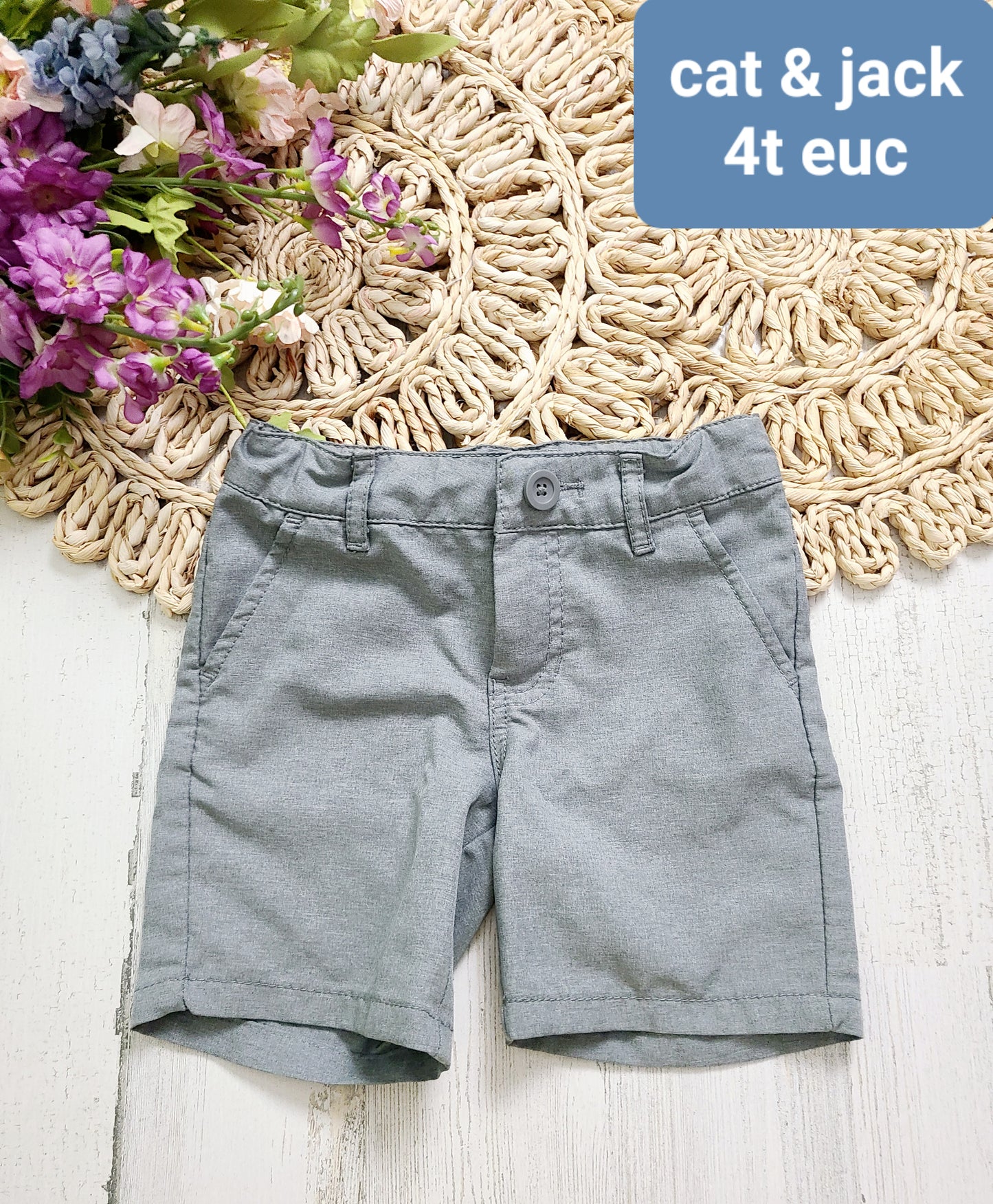 cat & jack gray shorts 4t