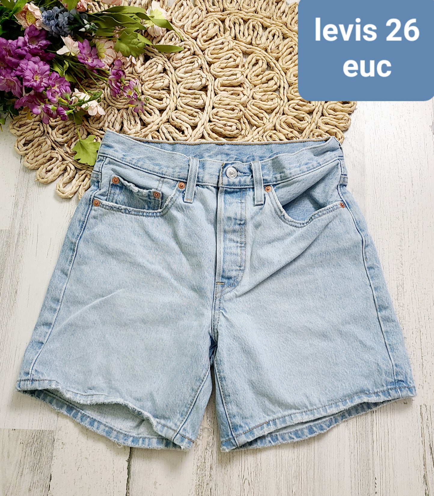 levis jean shorts longer fit