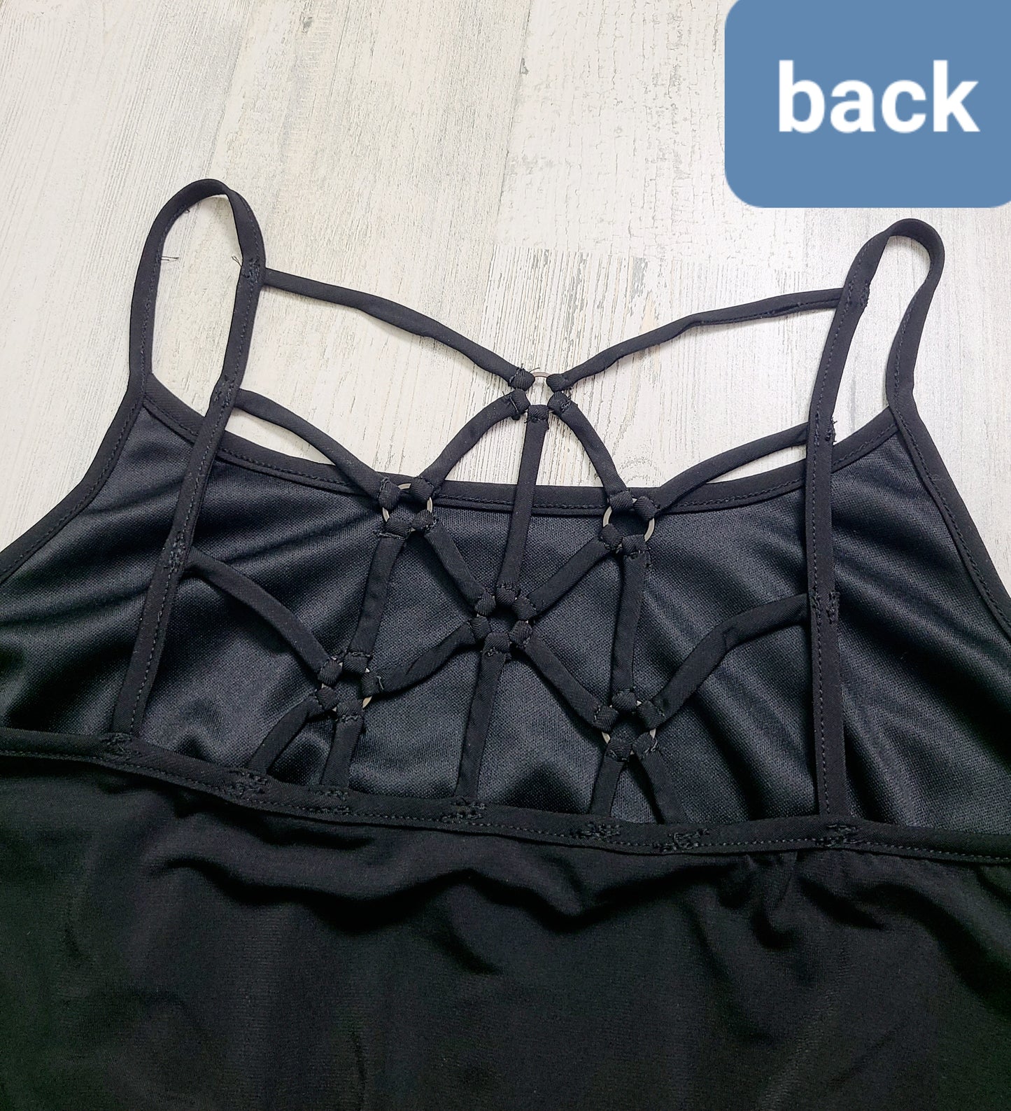 maurices black dress crisscross back dress