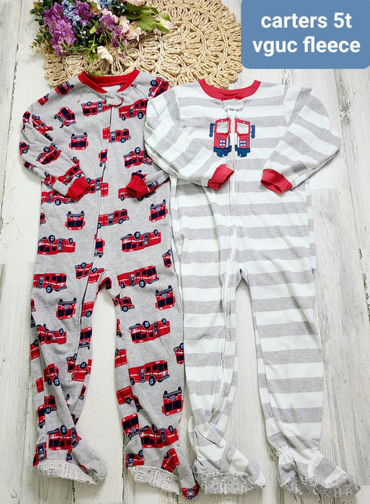 firetruck boys pj 2 pack