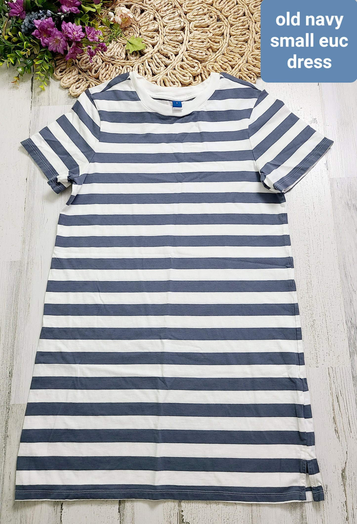 striped dress old navy small