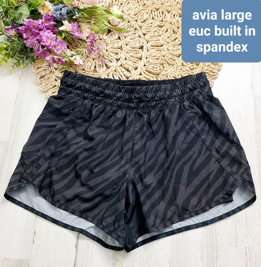 avia zebra print with spandex inside