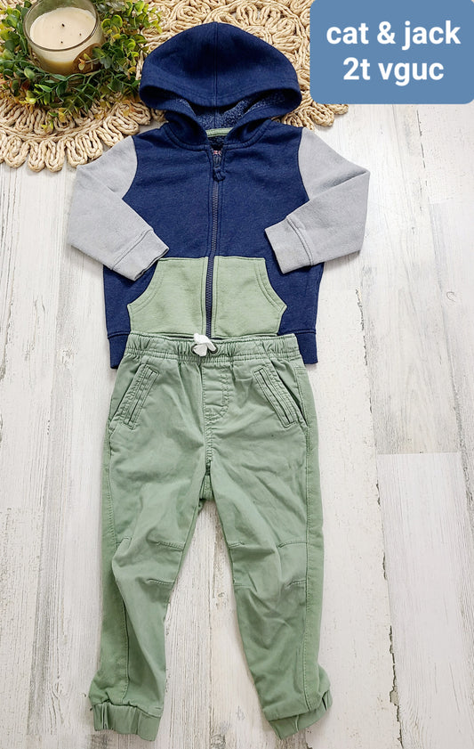 navy green gray c&j and pants