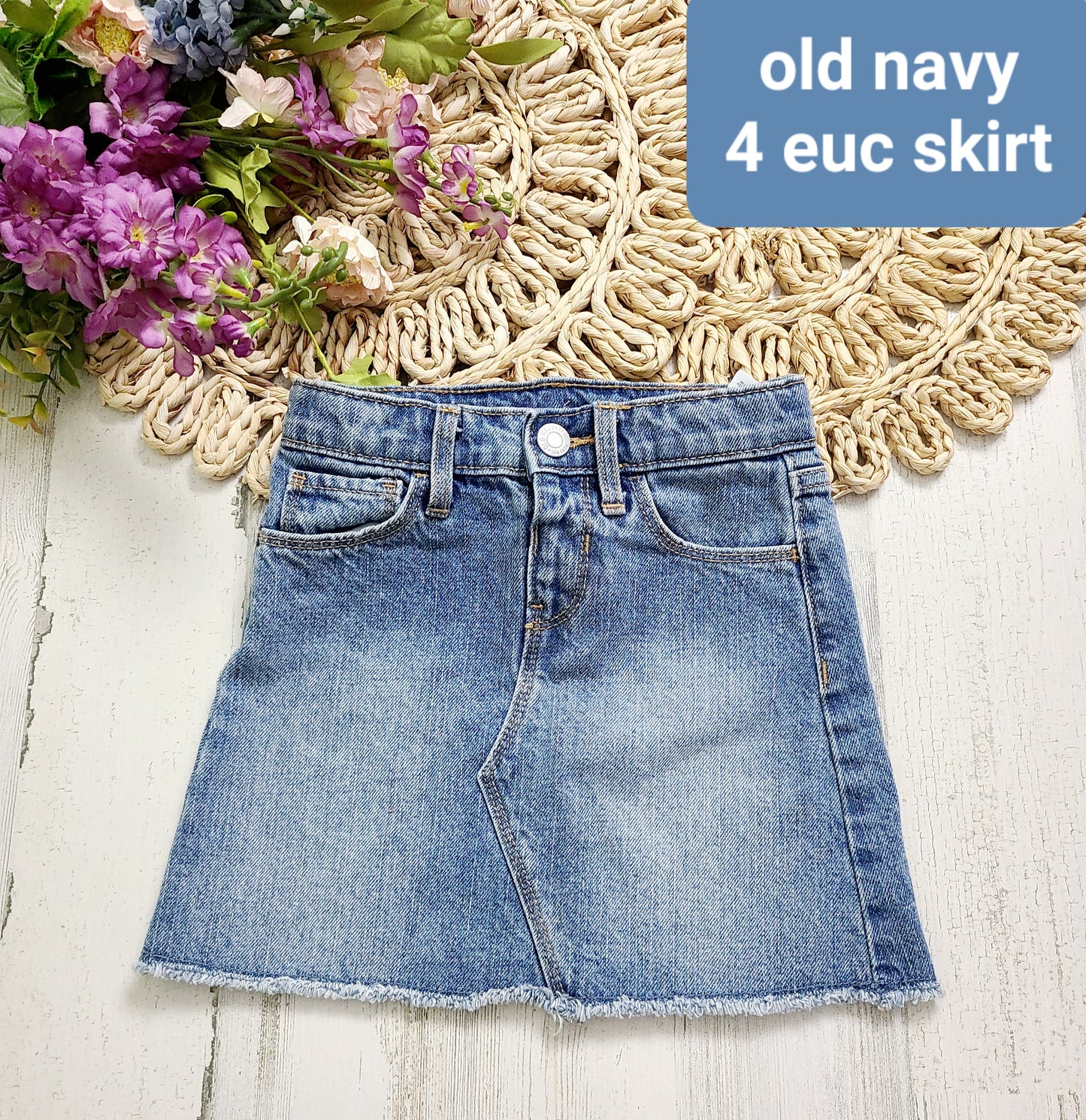 old navy girls jean skirt 4t