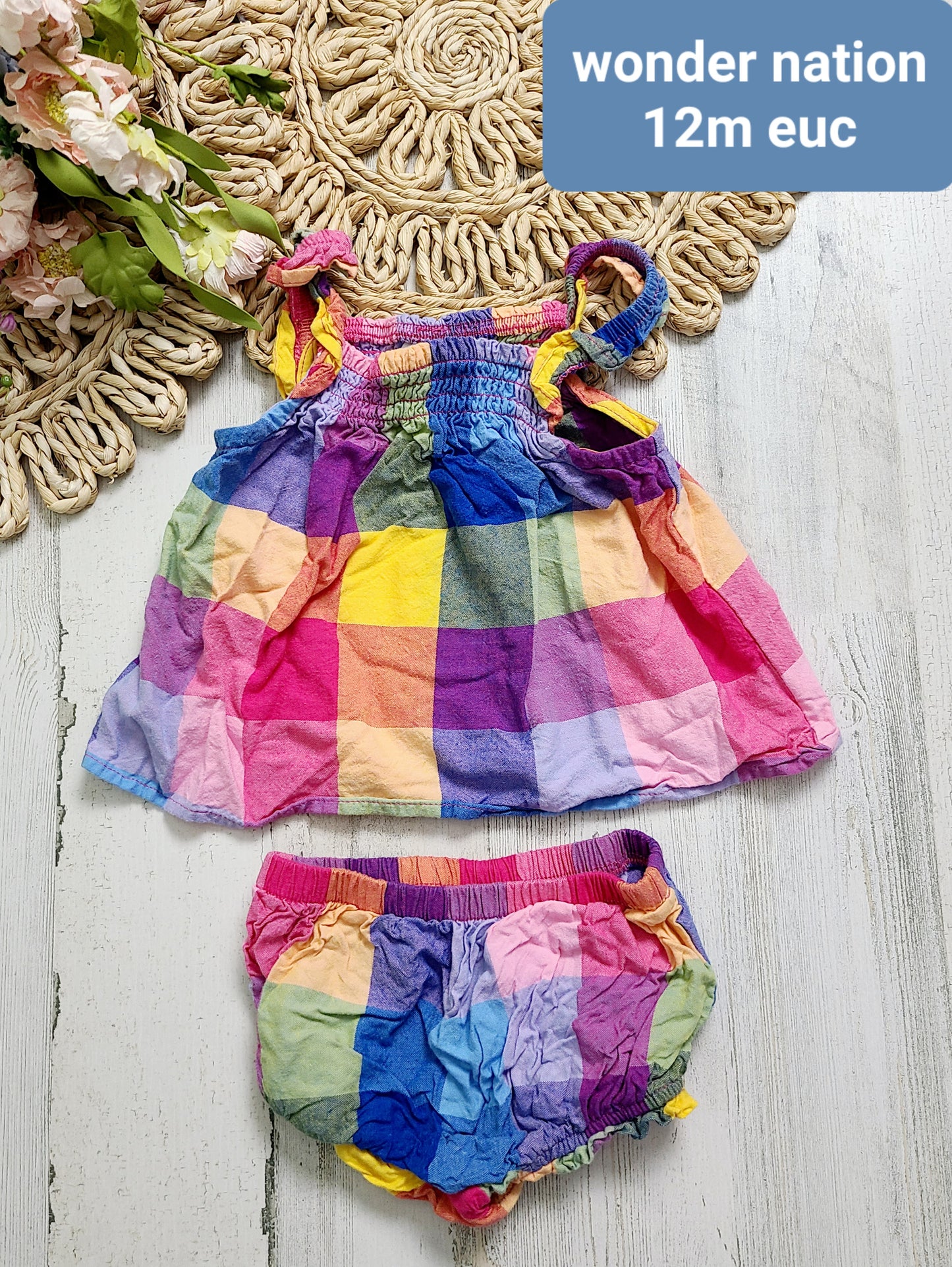 wonder nation plaid set 12m