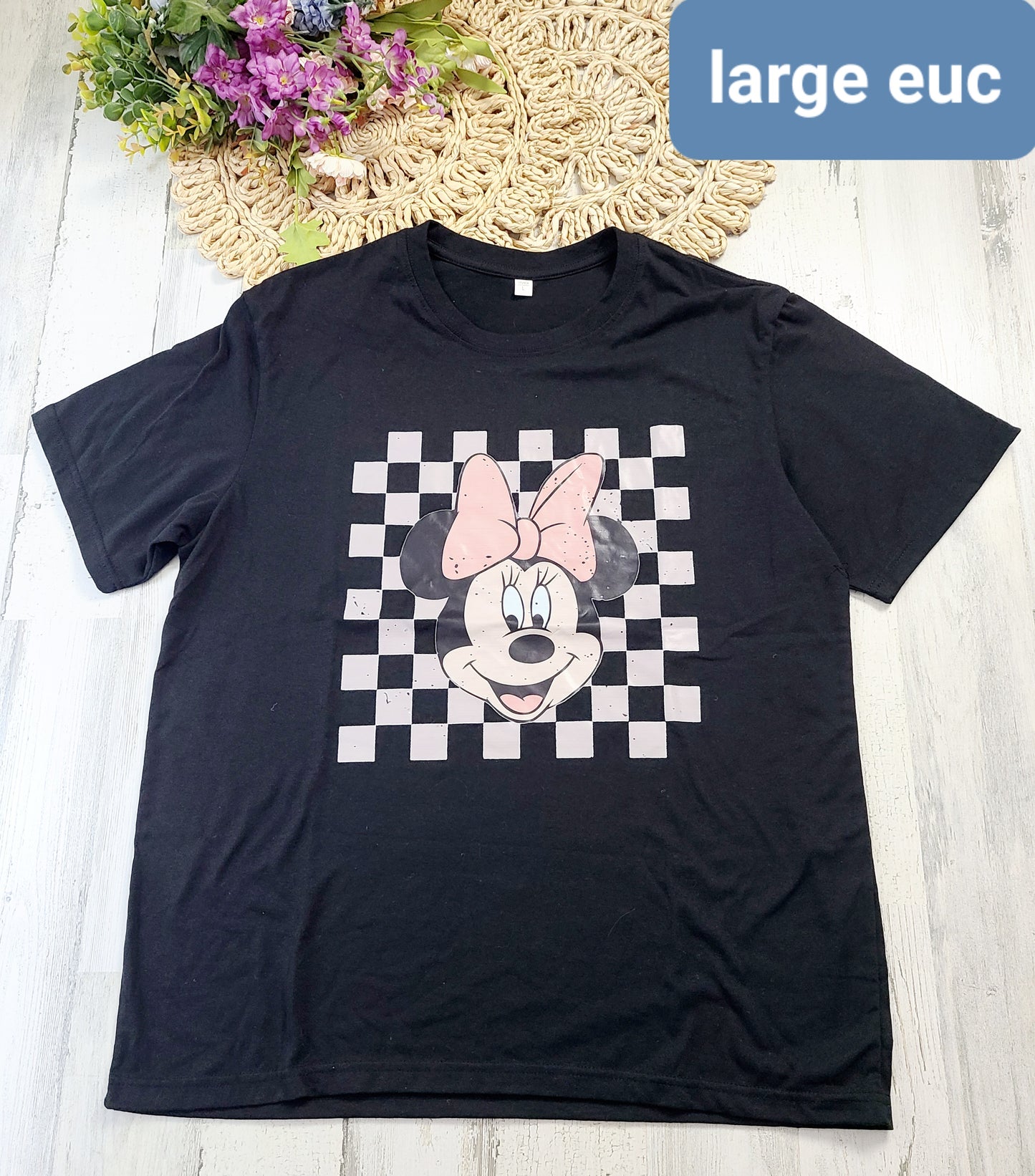 checkered minnie tee