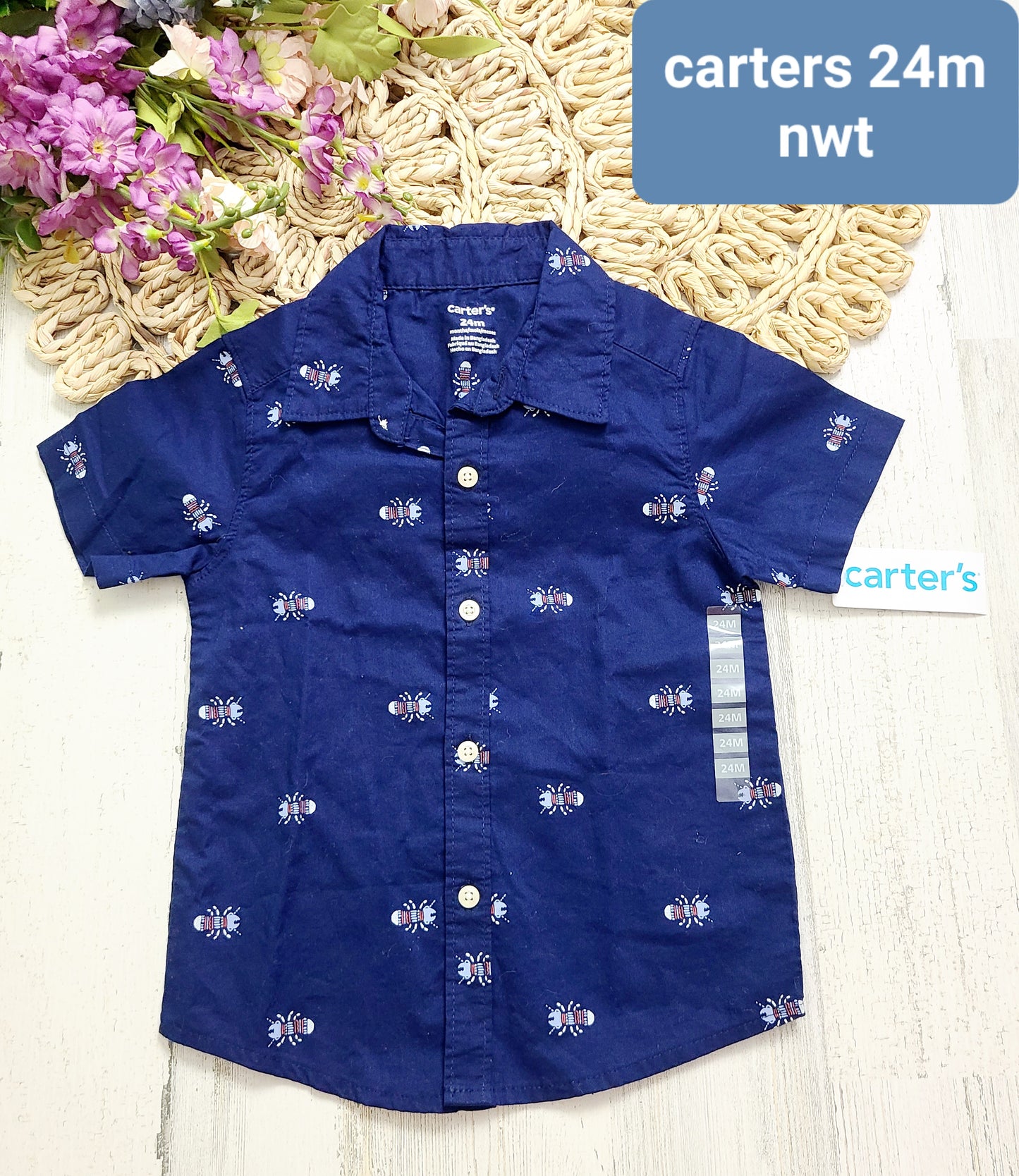 new carters bug shirt