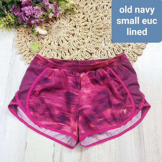 old navy pink lined shorts