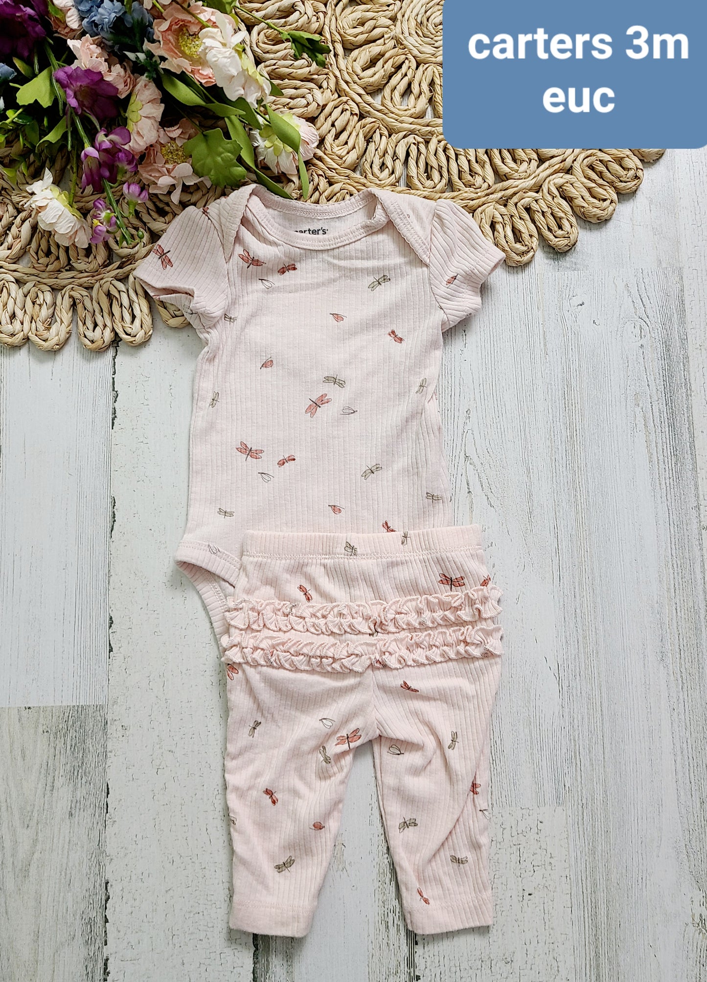 dragonfly ruffle bottom carters