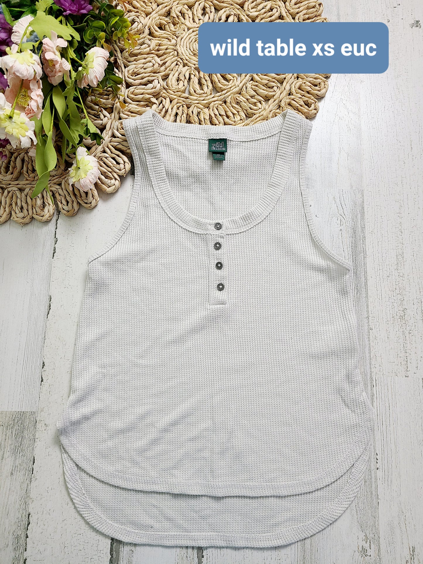 gray henley tank wild fable