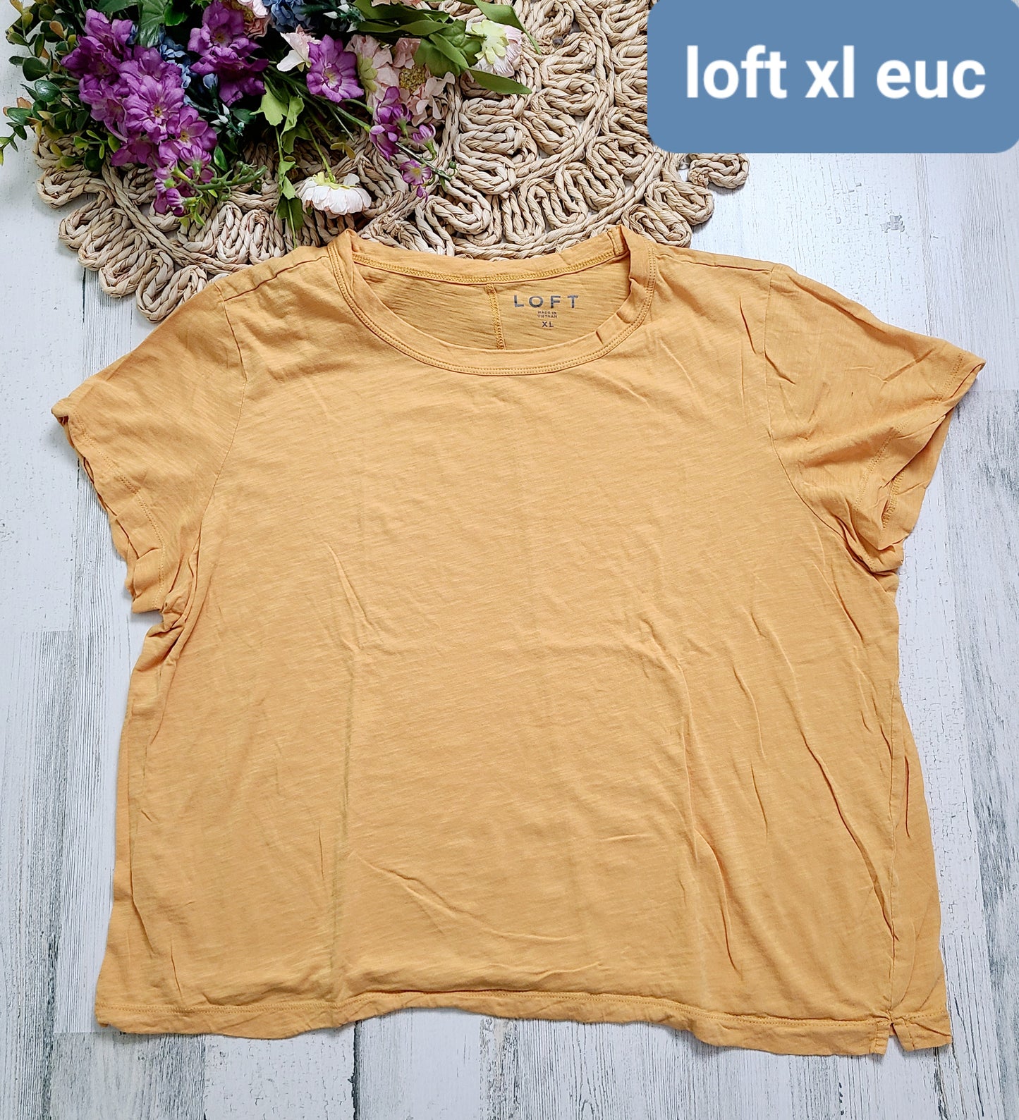 loft mustard tee xl