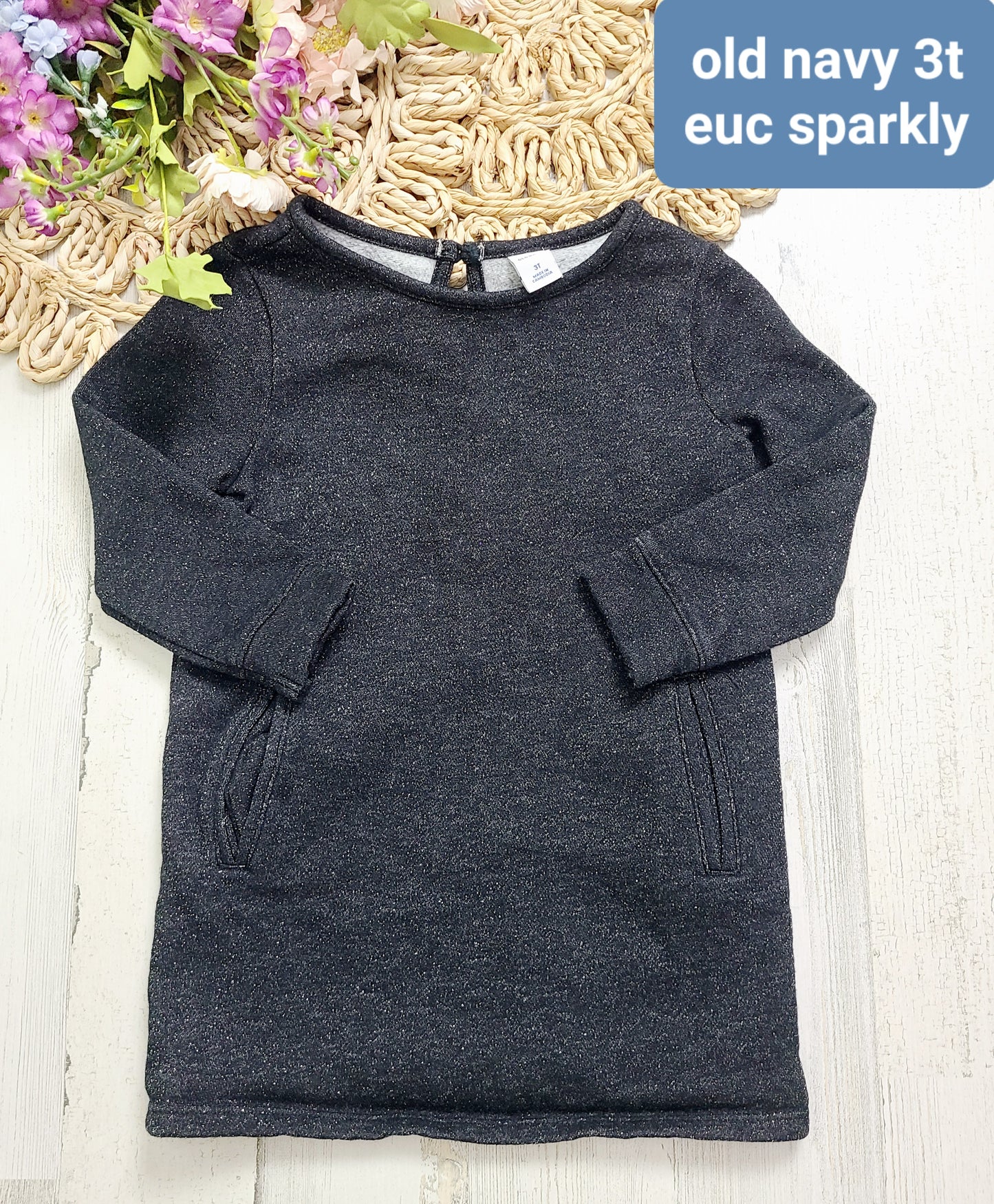 sparkly gray old navy dress
