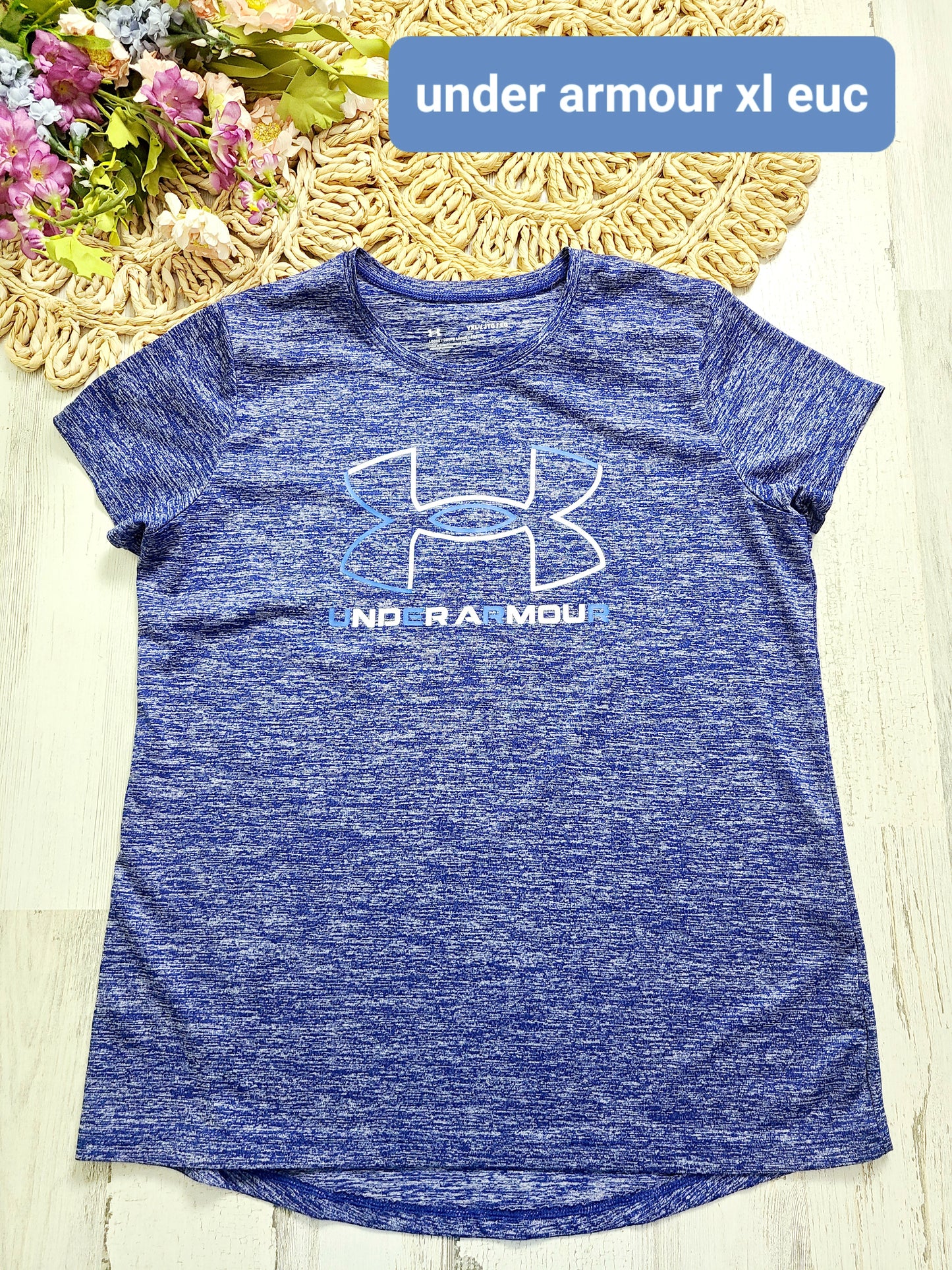 blue ua xl tee girls