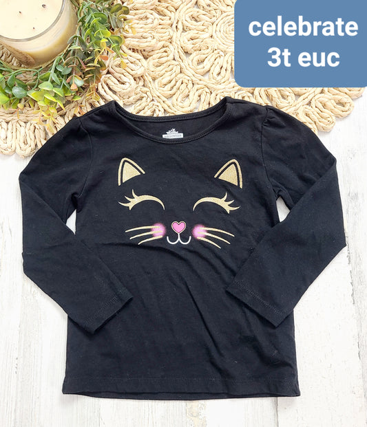 black cat wiskers celebrate