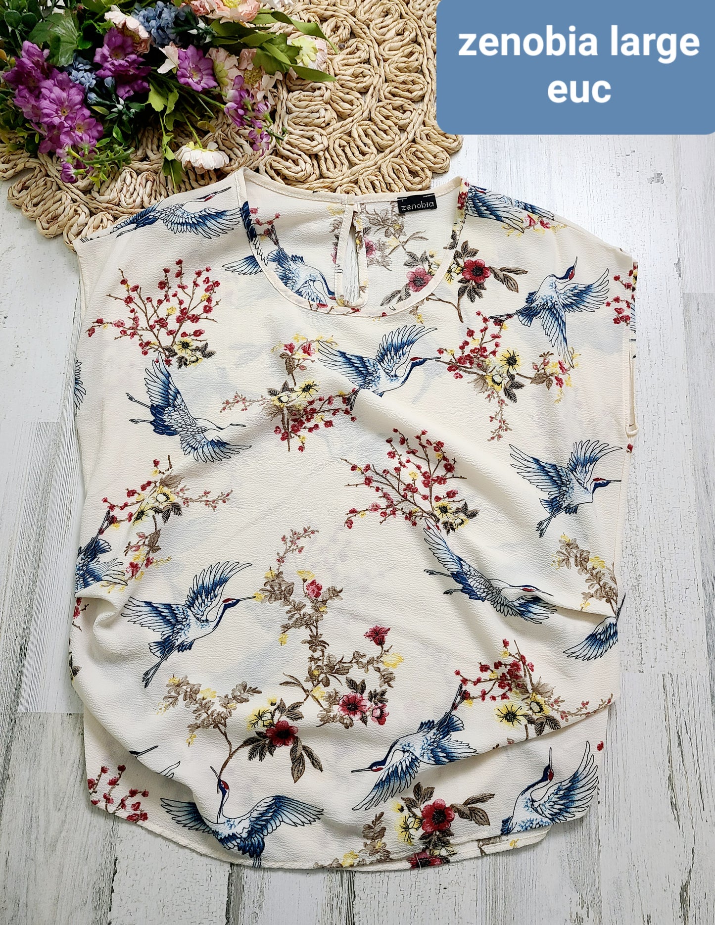 zenobia floral blouse top