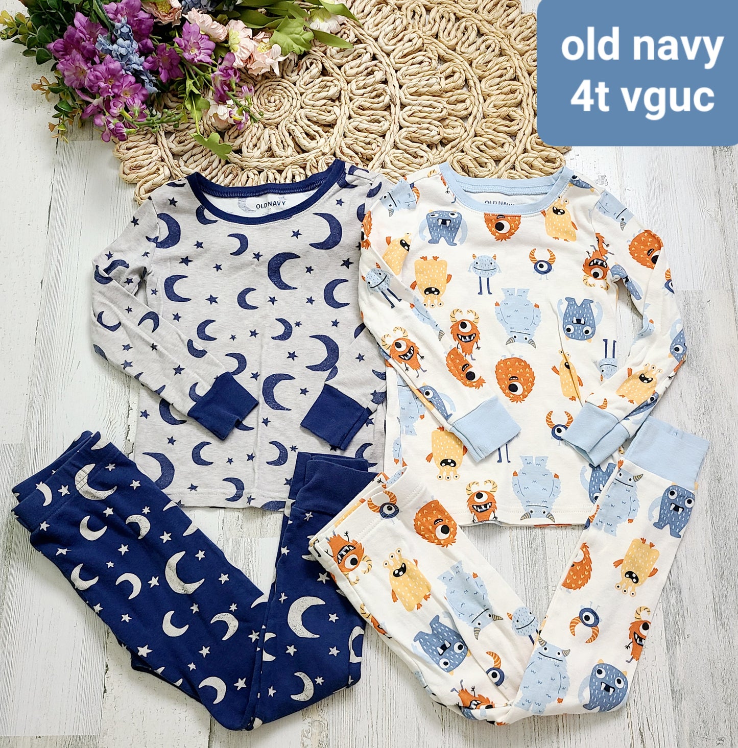 moon and monsters pajamas old navy