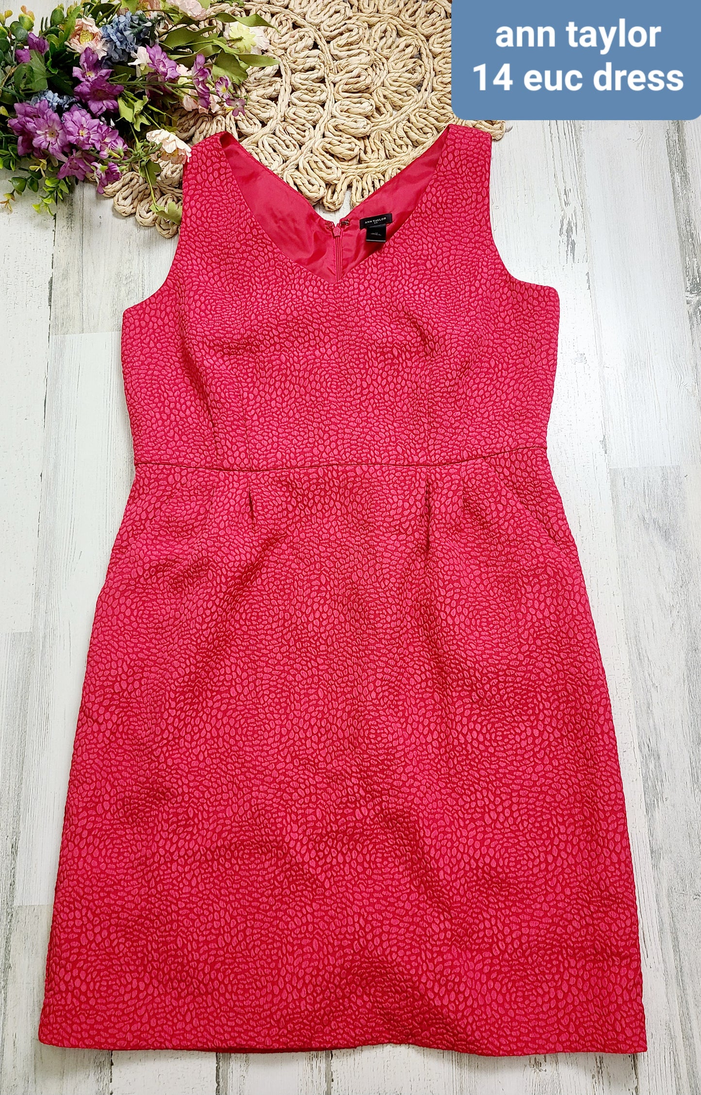 ann taylor animal skin texture dress