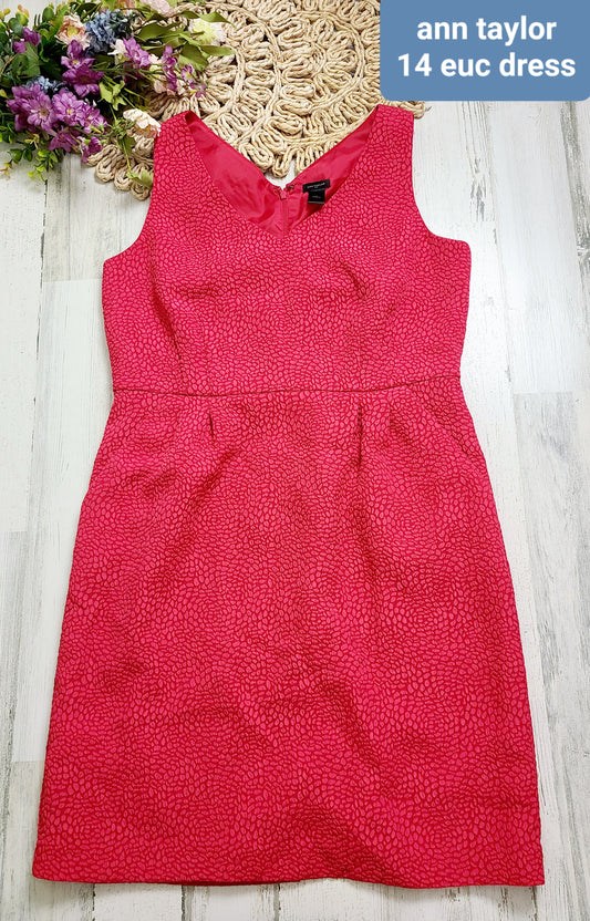 ann taylor animal skin texture dress