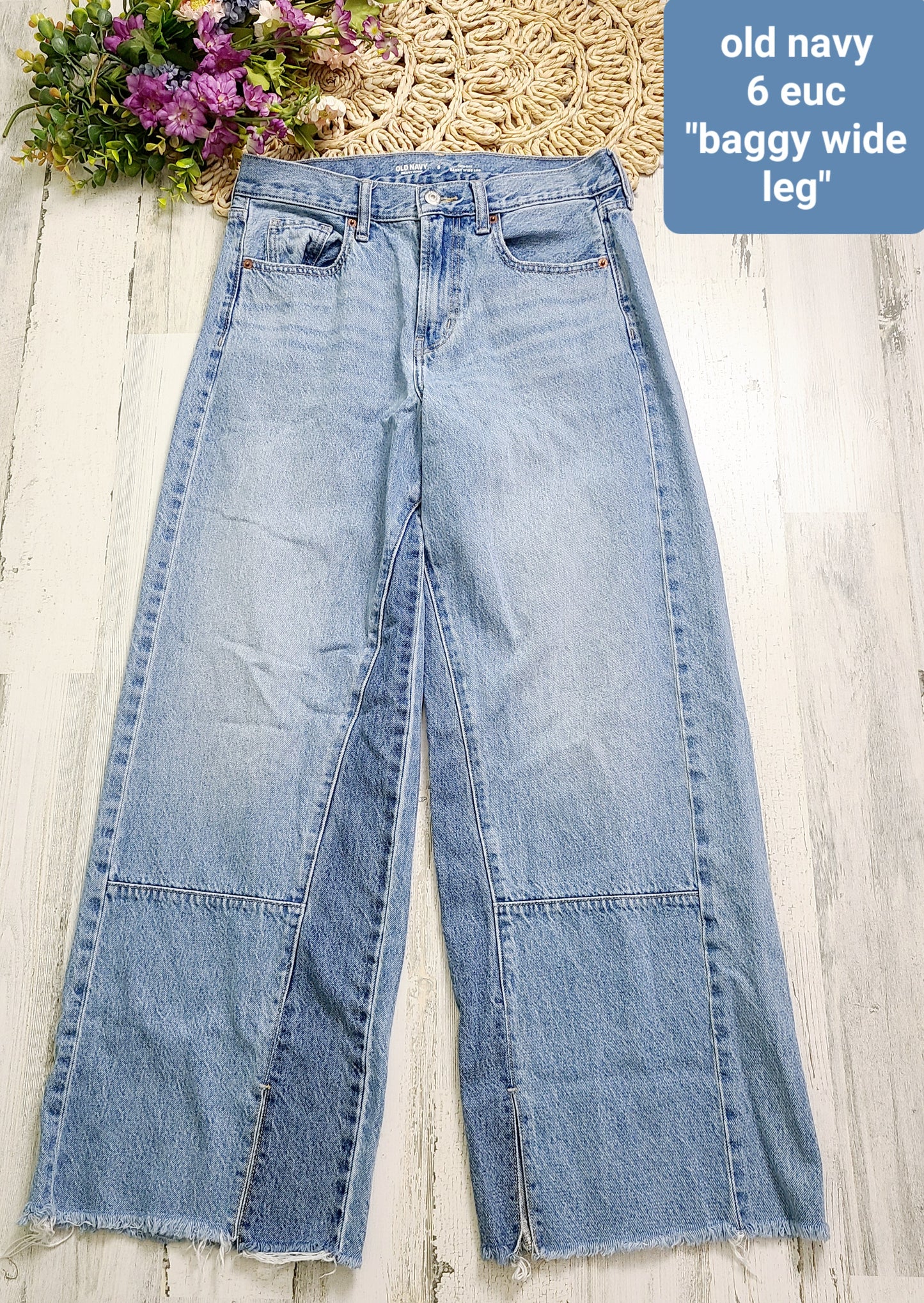 baggy wide leg jeans old navy 6