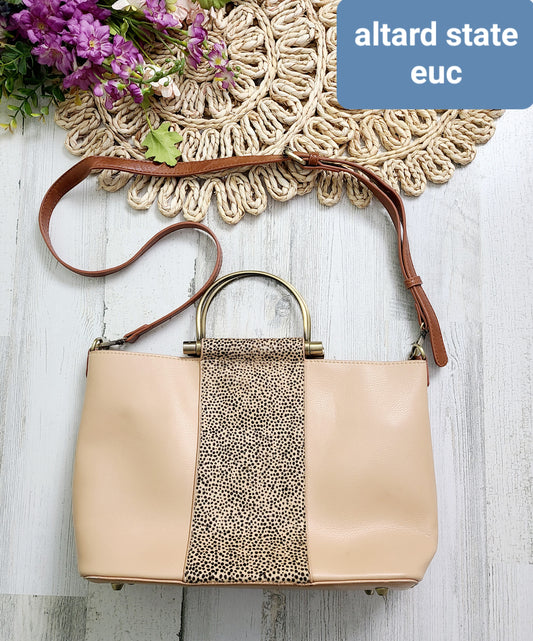 altard state purse leopard strip
