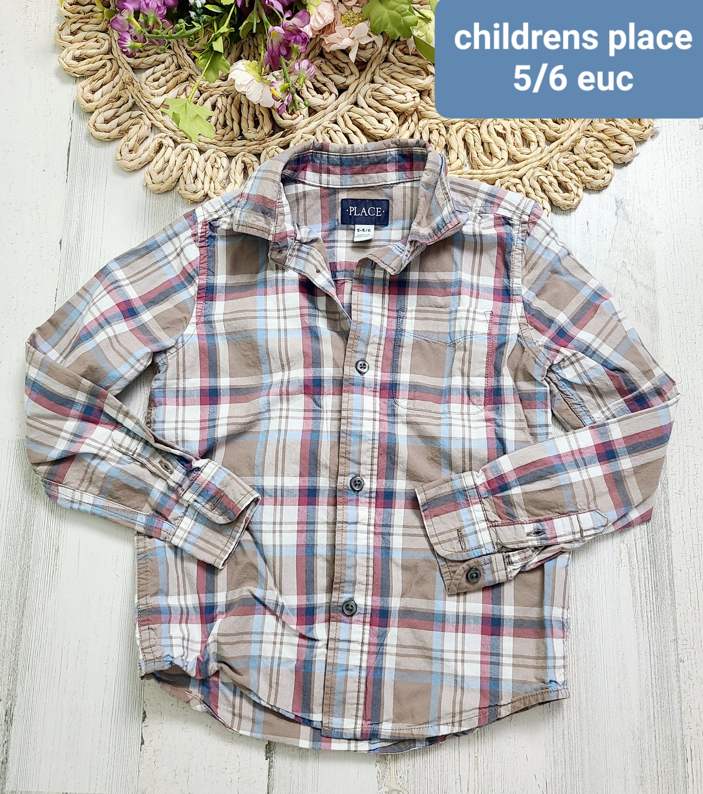 tan plaid childrens place