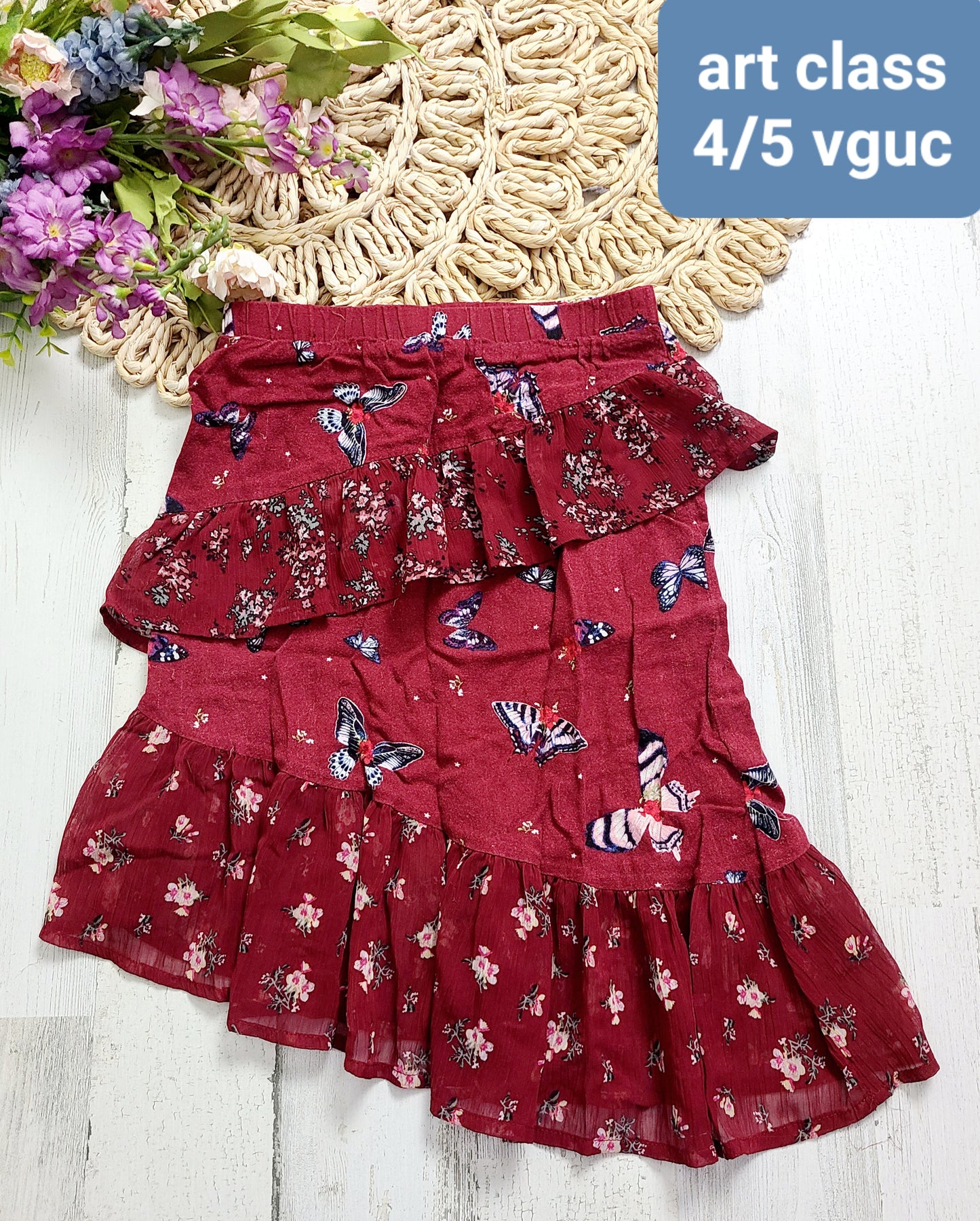 art class butterfly skirt
