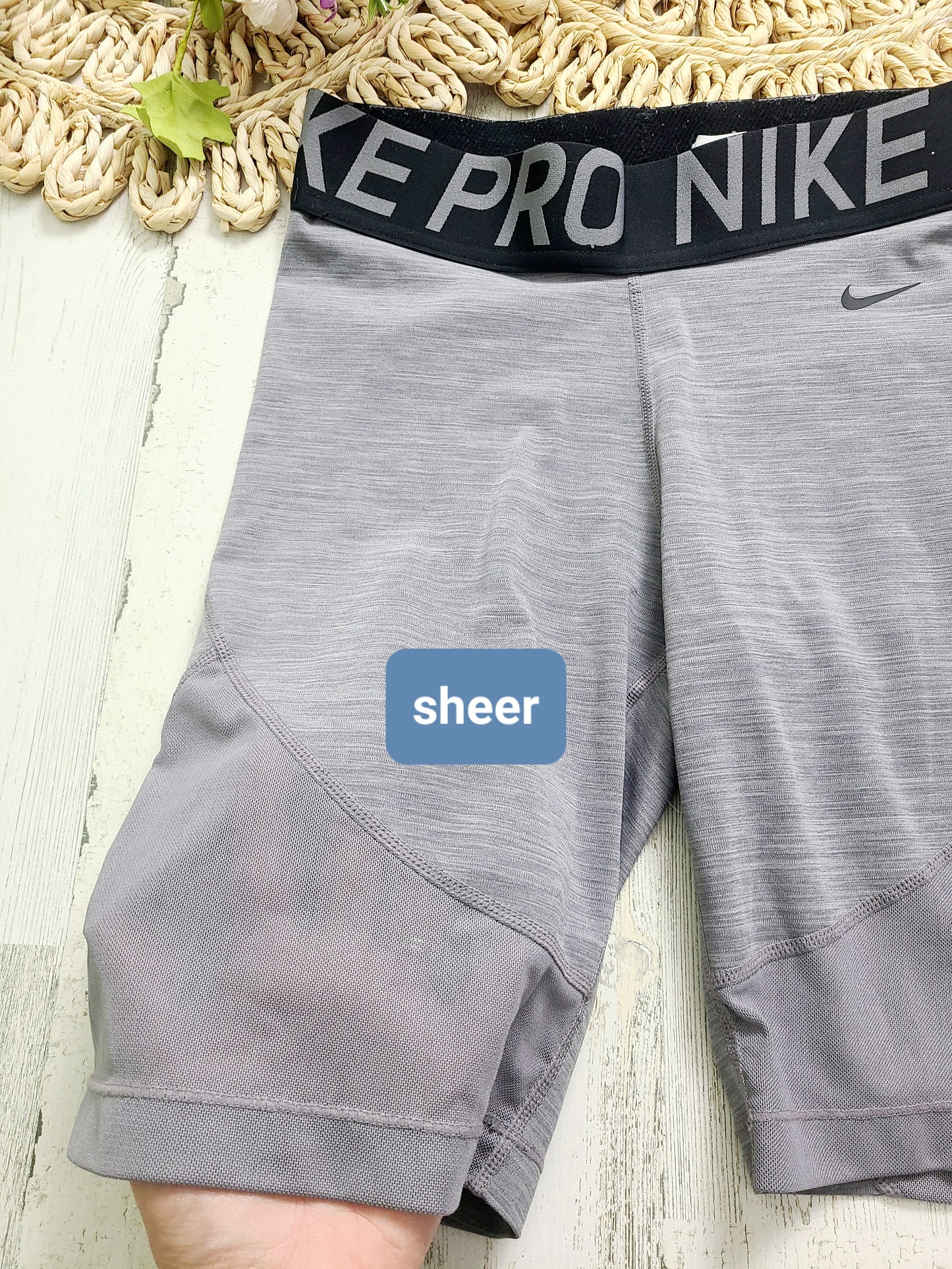Longer gray nike spandex