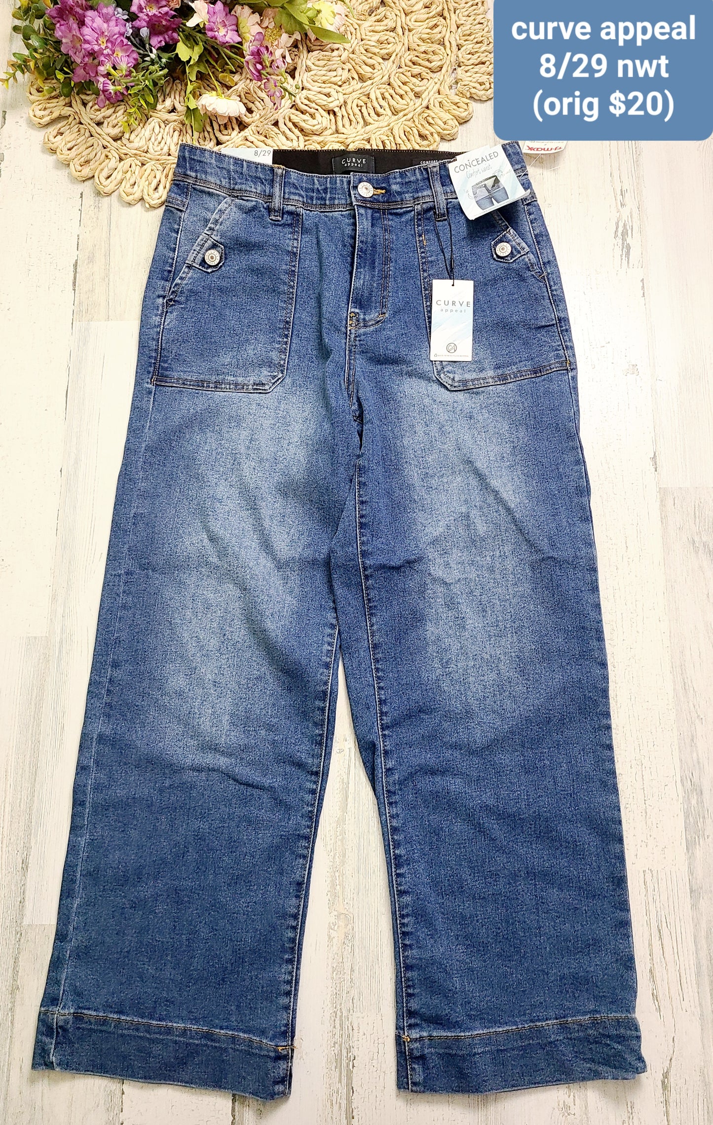 curve appeal new wide leg jeans