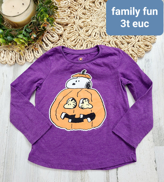 snoopy pumpkin purple family fun