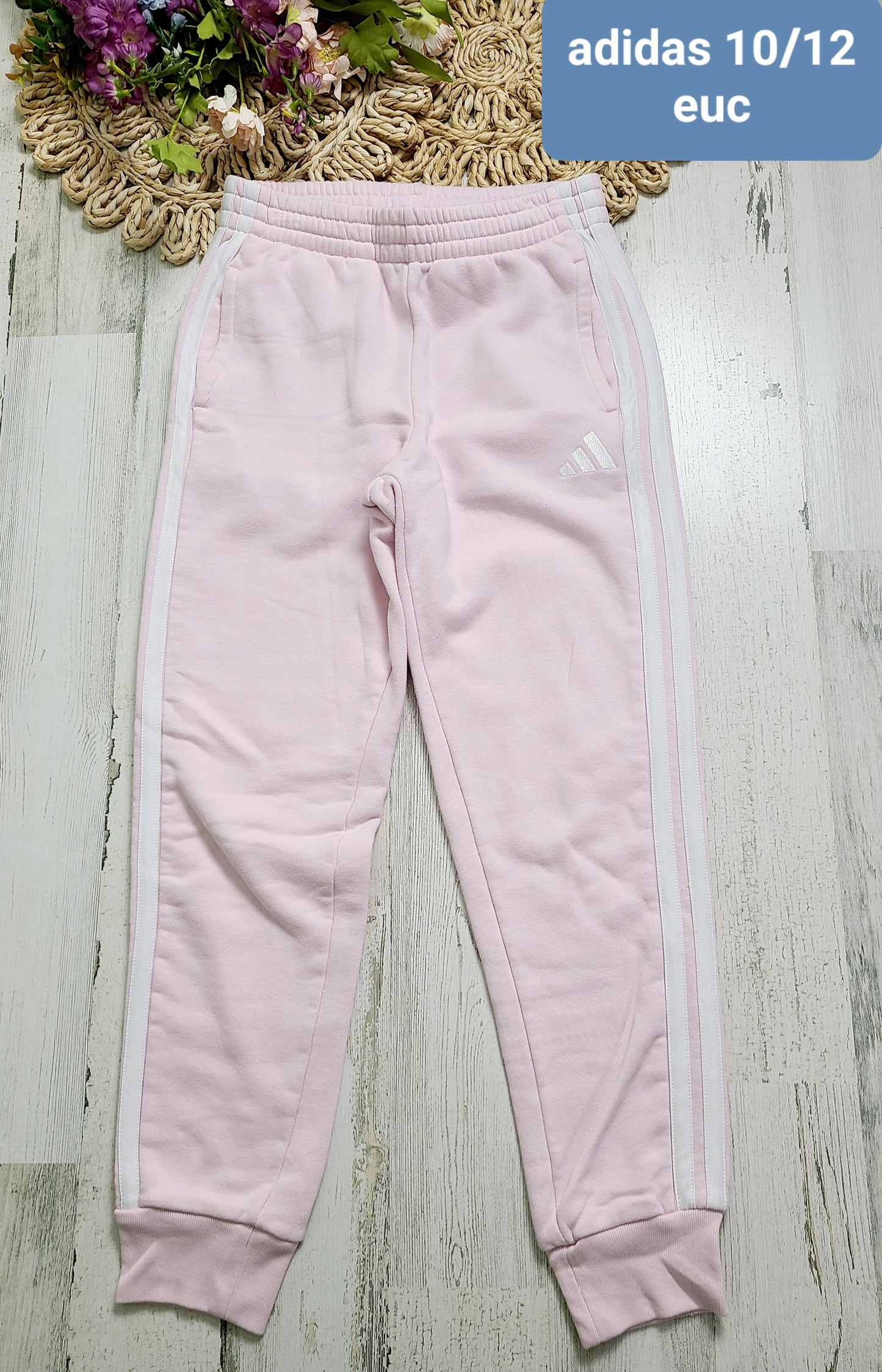 light pink joggers adidas