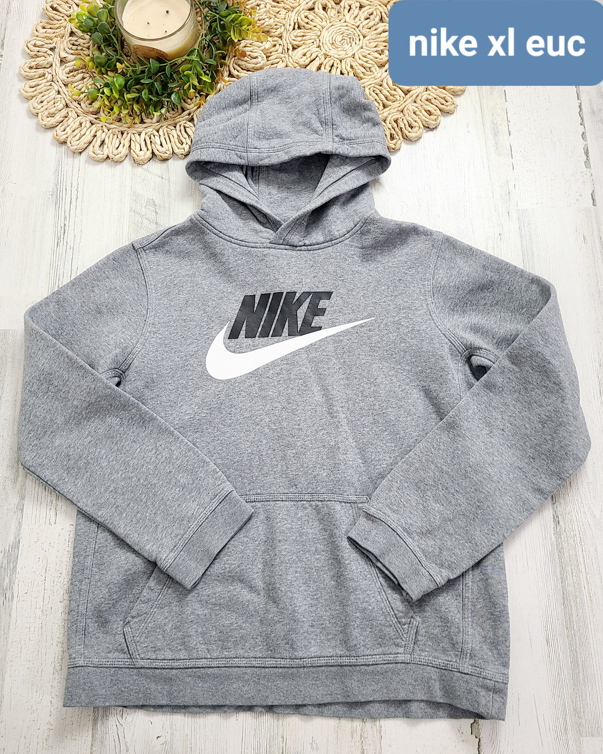 xl gray nike hoodie