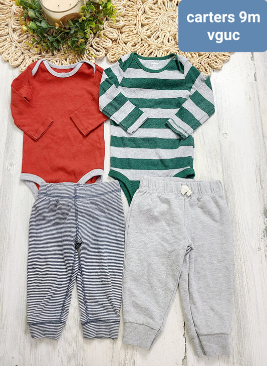 carters 9m mix and match 4 items boys