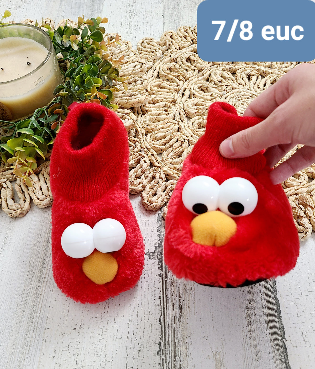 elmo slippers 7/8c