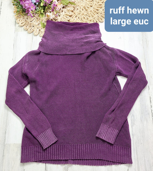 turtleneck purple ruff hewn