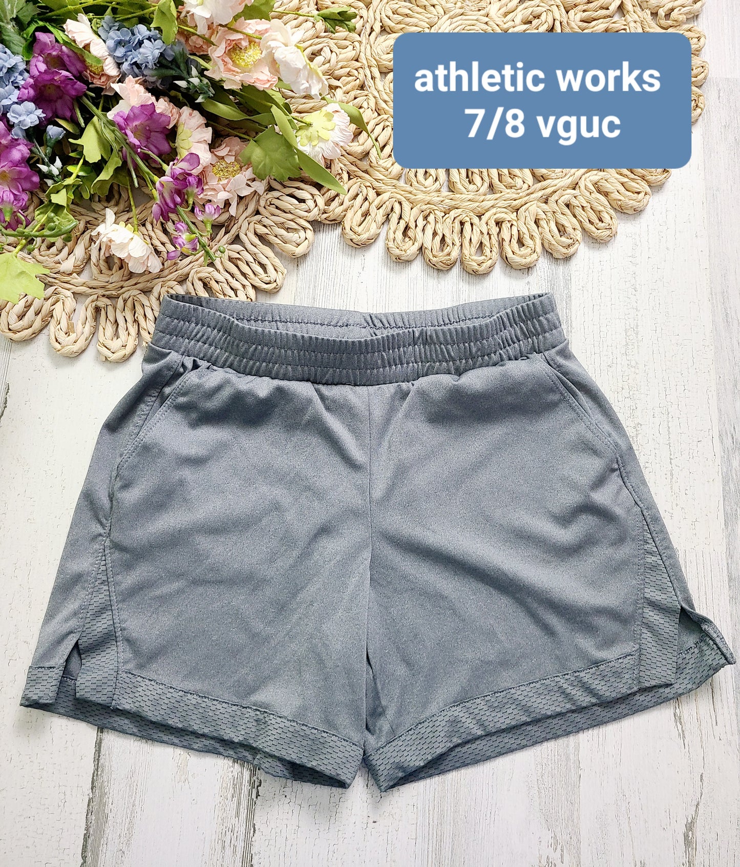 gray girls athletic works shorts