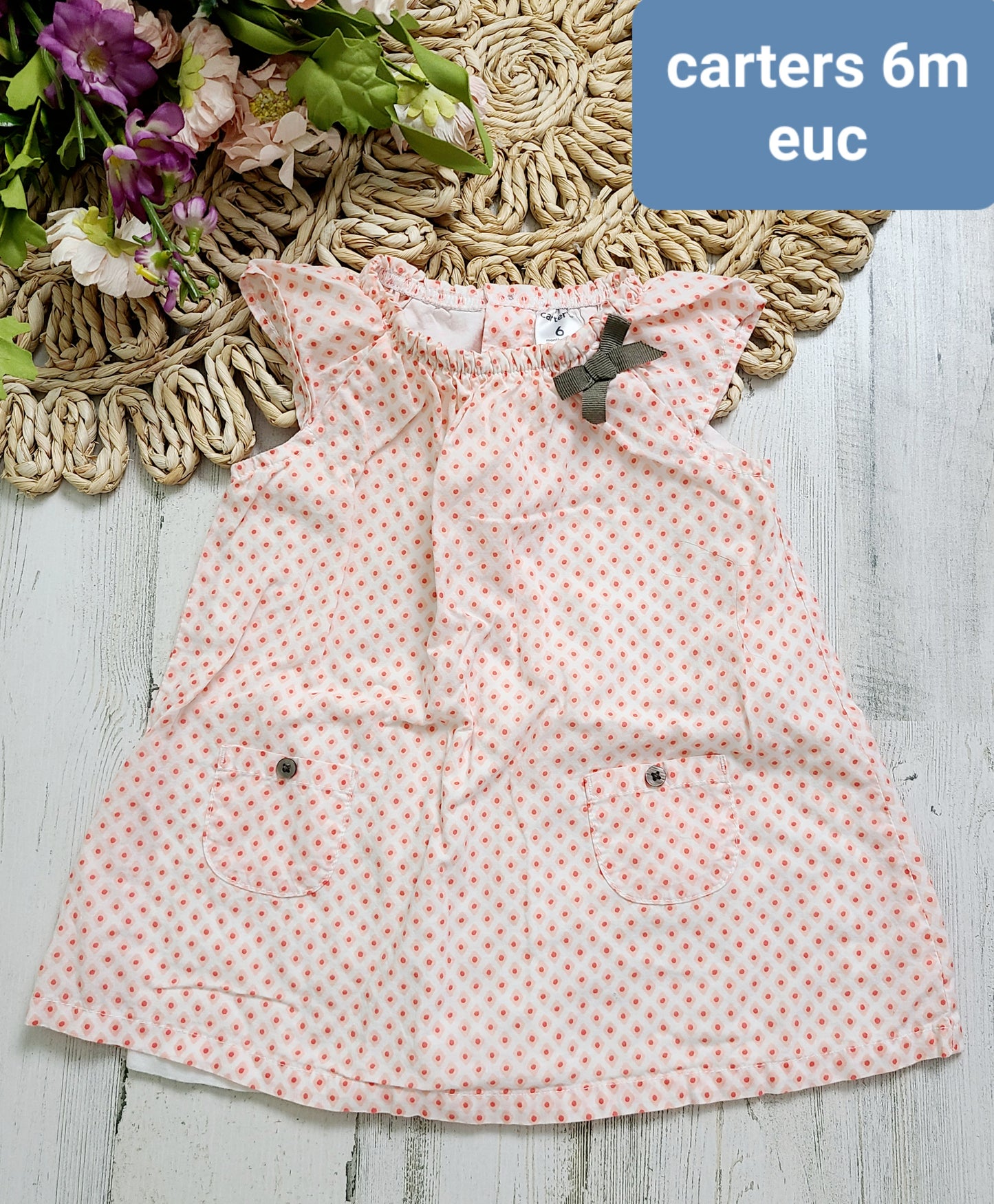 dress with bow carters 6m