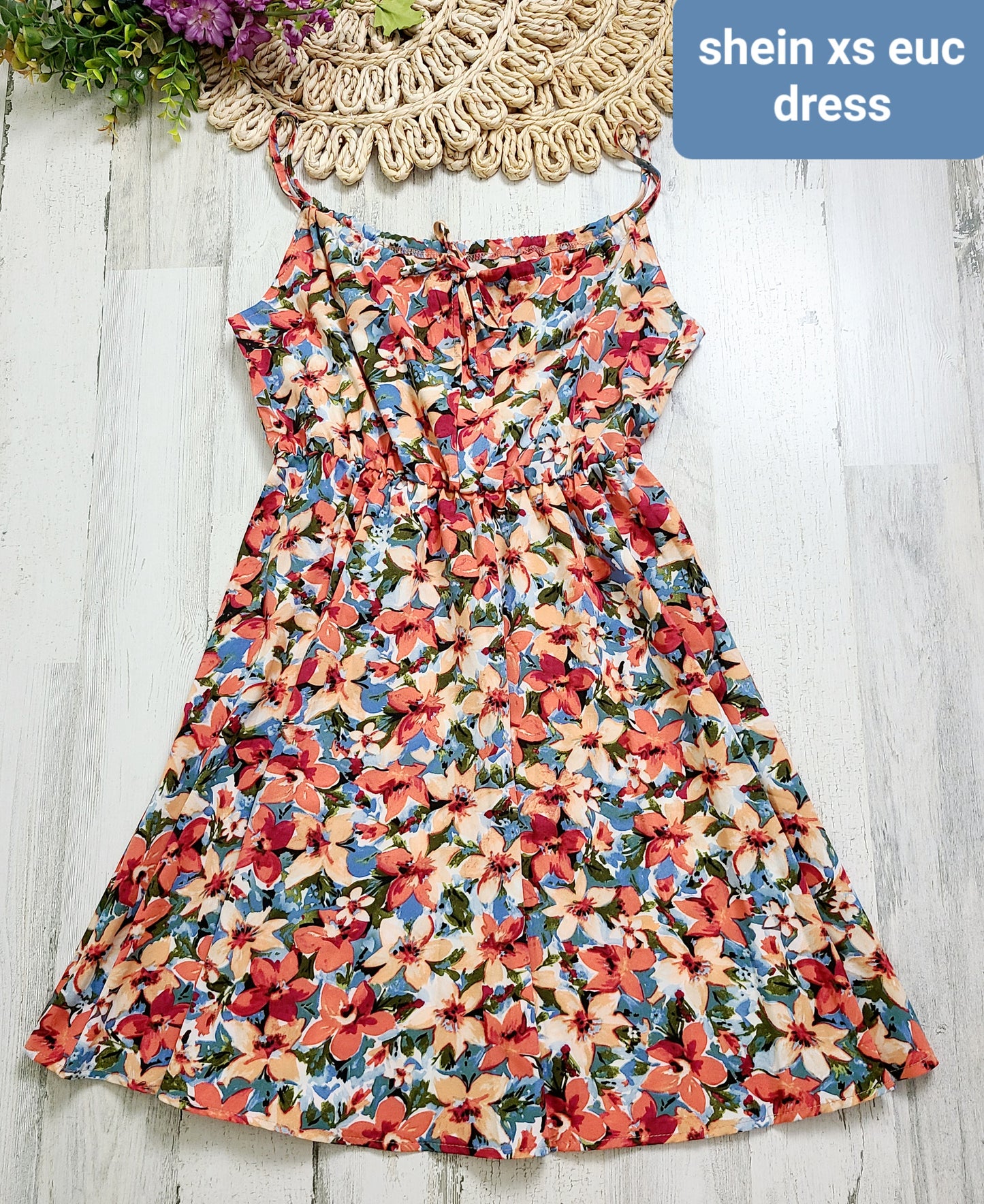 xs floral womens shein dress