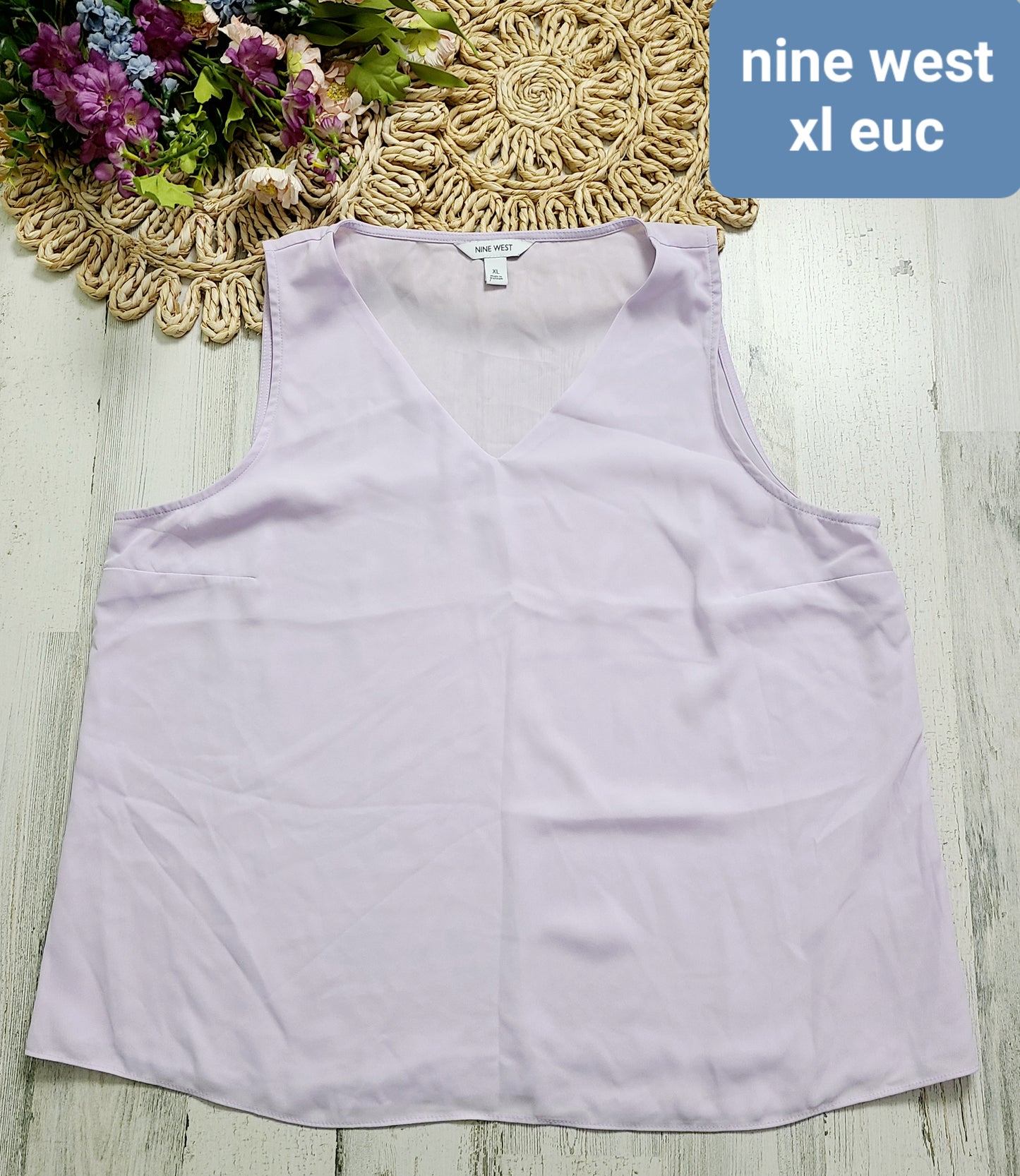 nine west lavender xl tank
