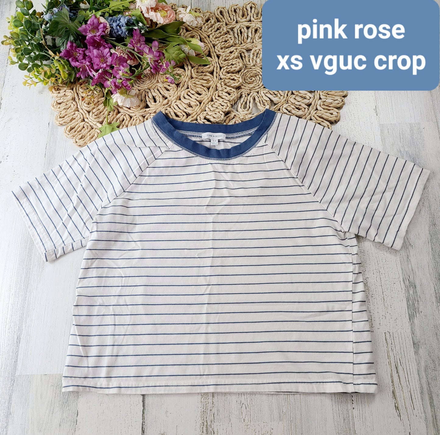 Pink rose xs crop