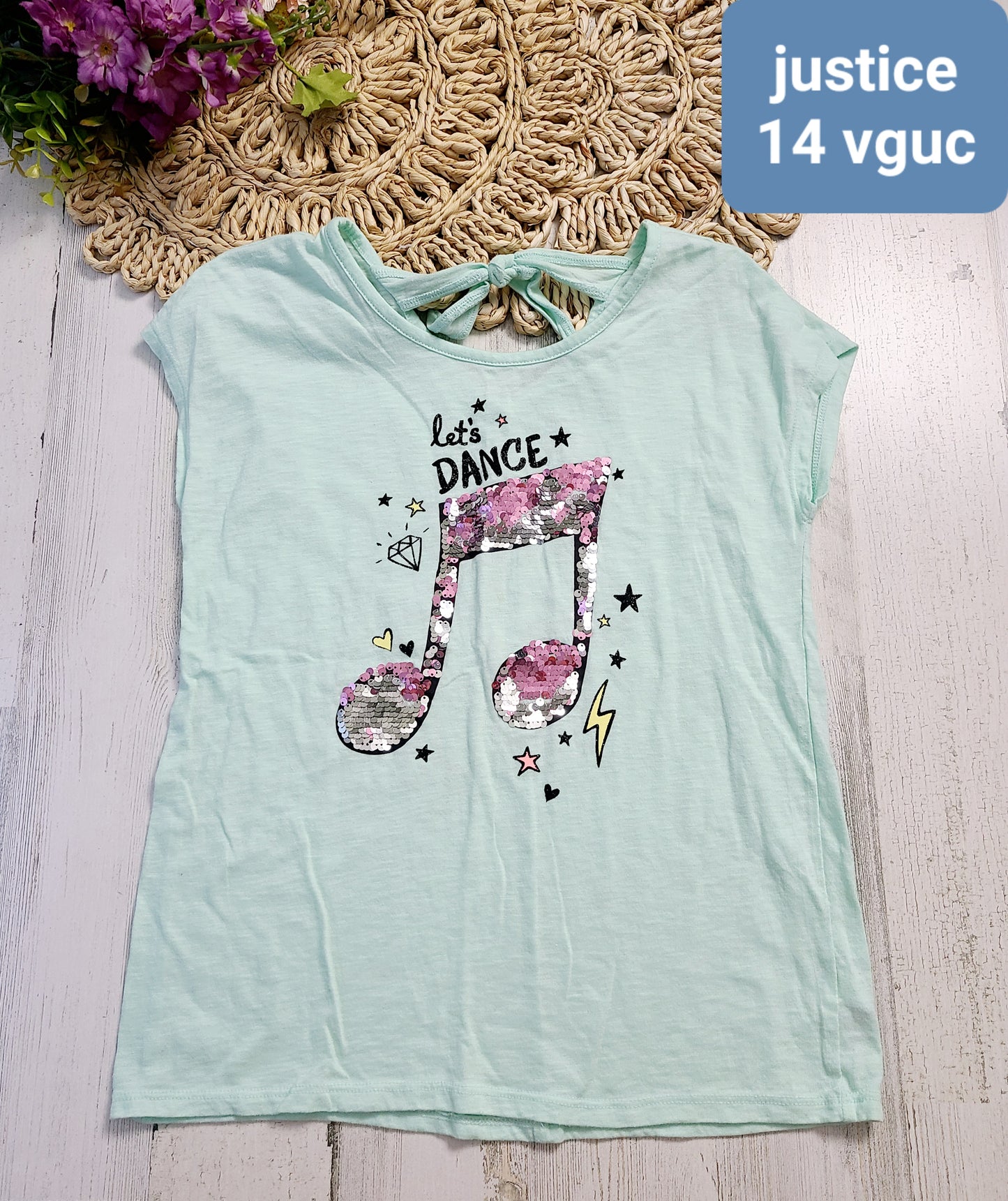justice lets dance sequins