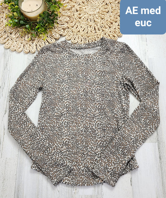 ae animal print long sleeve