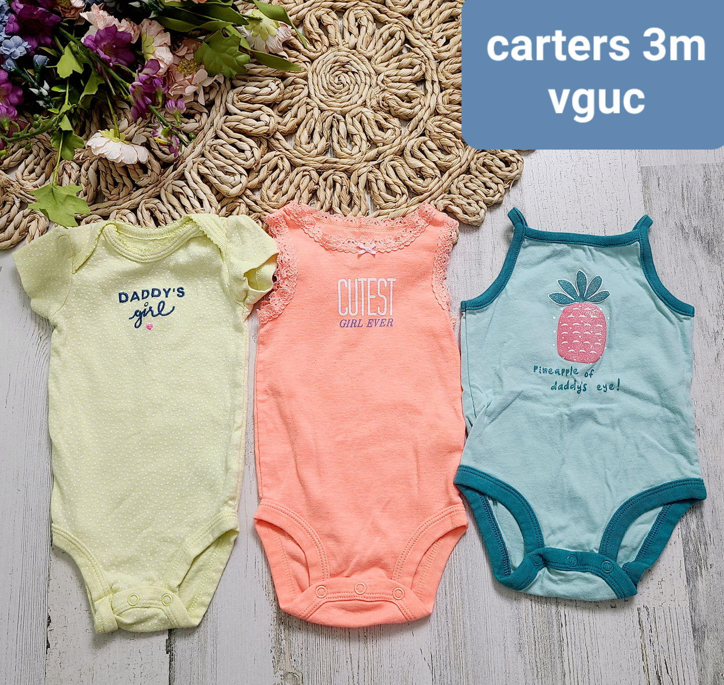 girl onesies 3pack
