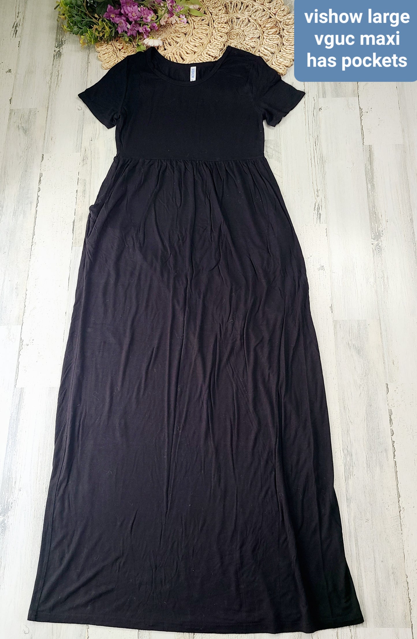 vishow black maxi