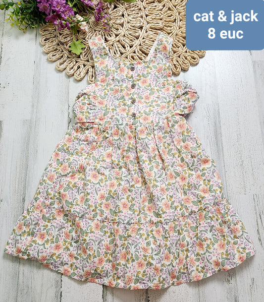 pastel floral cat&jack dress 8y