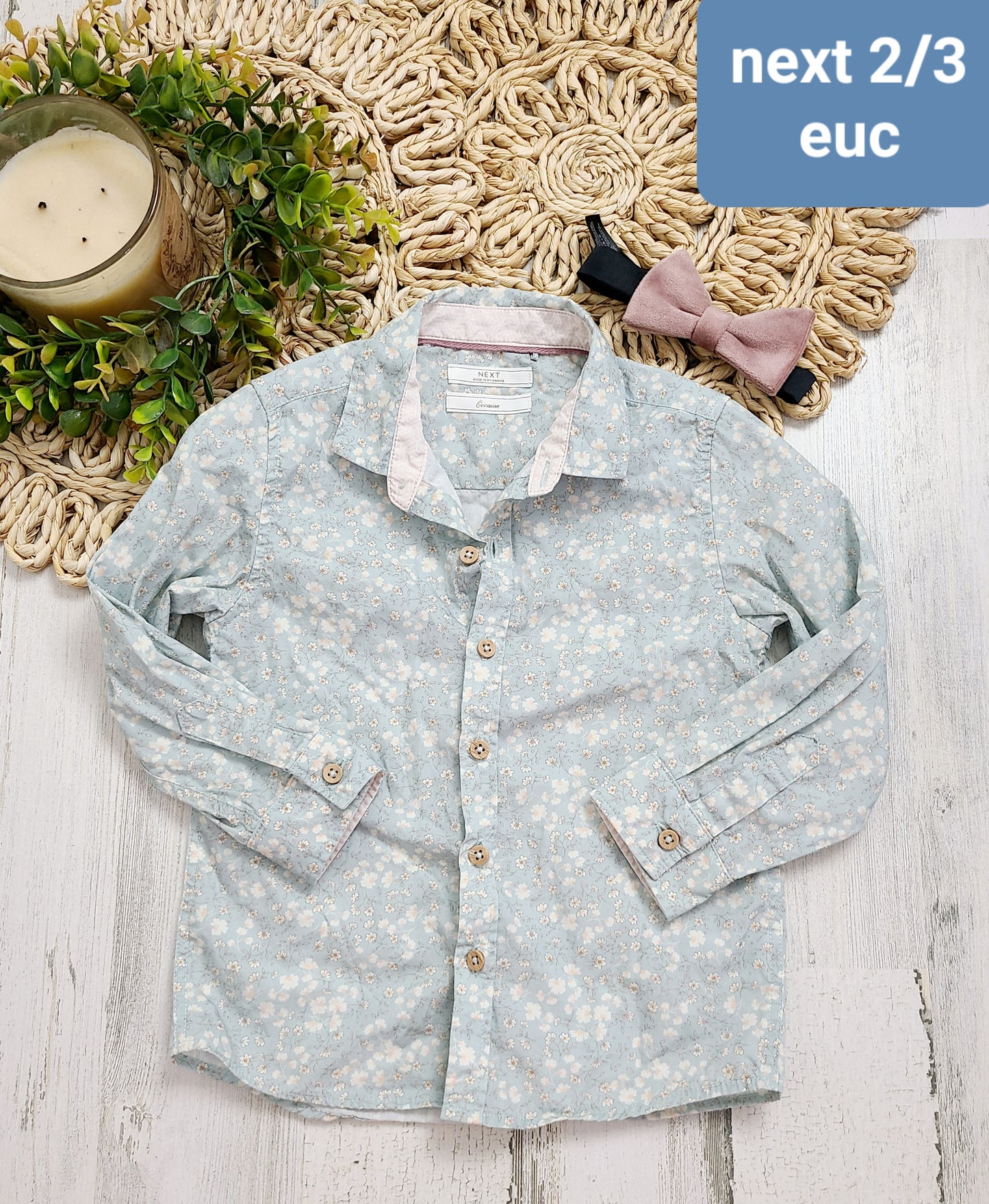 next floral button down